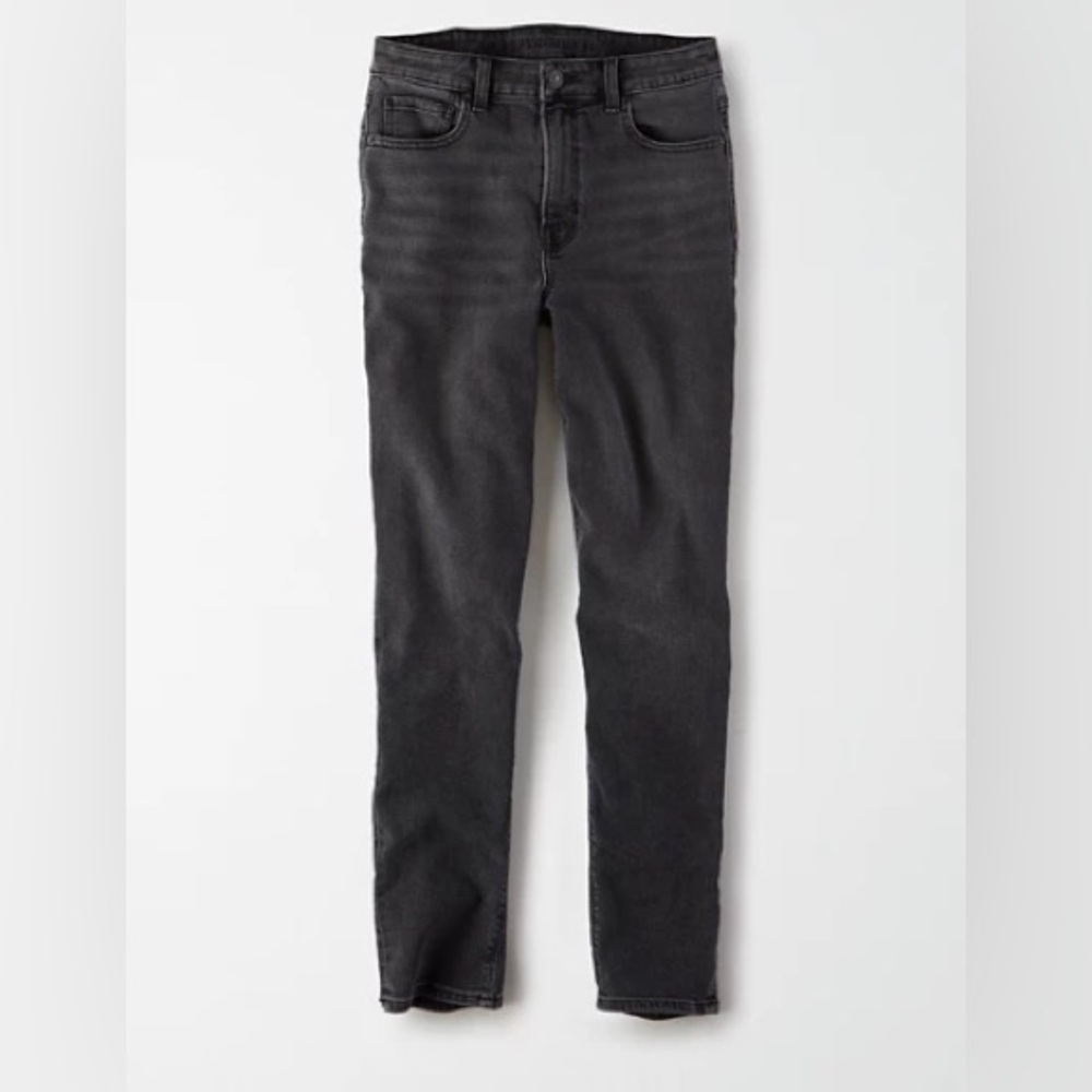 Black Stretch Mom Jeans
